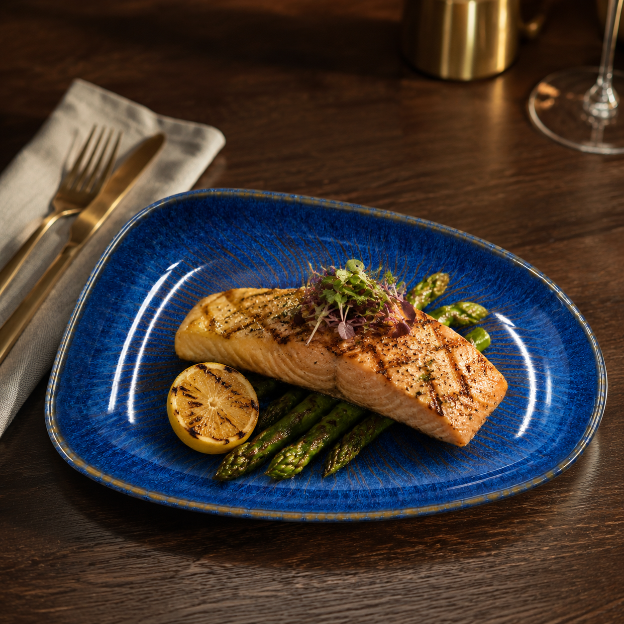 Mesa M140 AGATA COBALTO ORGANIC PLATTER 26 CM 1 Pc