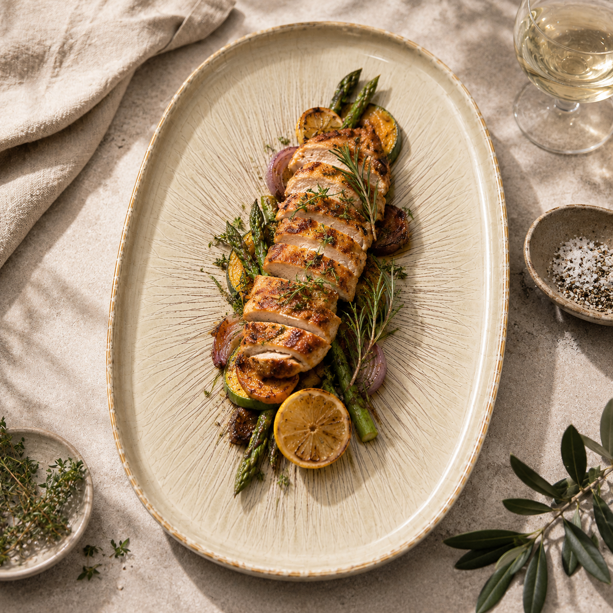 Mesa M150 AGATA BEGE UNO PLATTER 33 CM 1 Pc