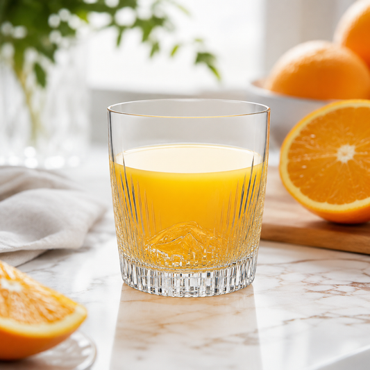 HANDCUT GOLDEN GATE  WHISKY TUMBLER SET OF 6