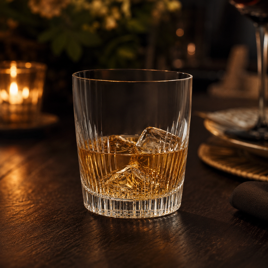 HANDCUT GOLDEN GATE  WHISKY TUMBLER SET OF 6