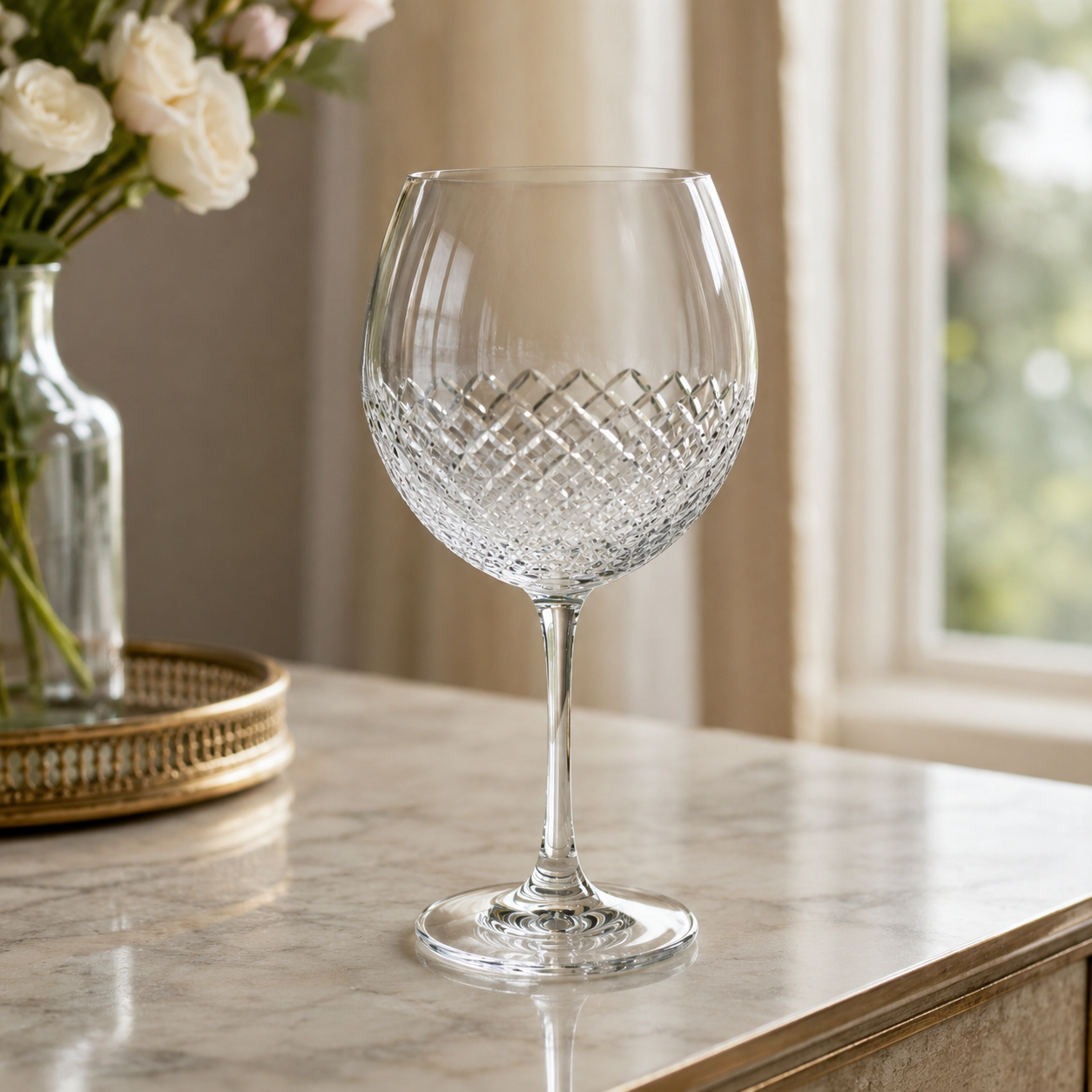 HANDCUT  DIAMOND CUT GIN N TONIC SET OF 6