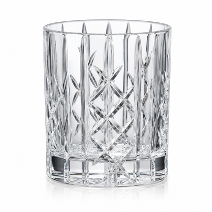 HANDCUT  DIAMOND WITH KILLI CUT WHISKY TUMBLER SET OF 4