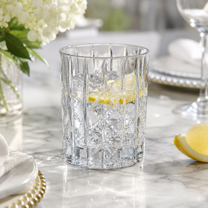 HANDCUT  DIAMOND WITH KILLI CUT WHISKY TUMBLER SET OF 4