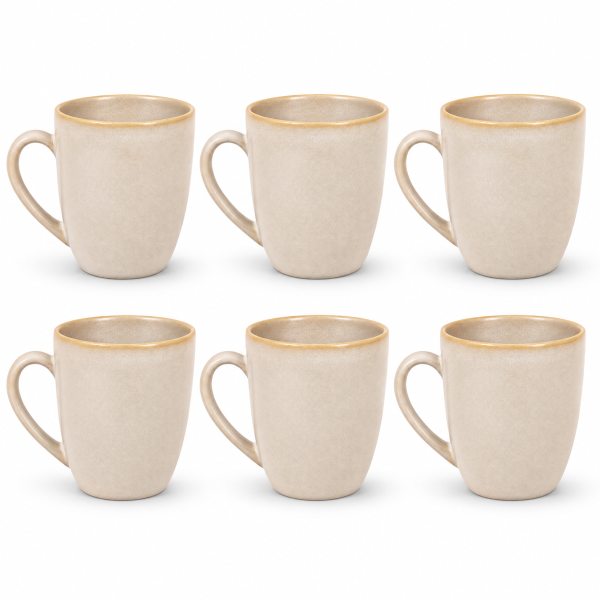Mesa M228 TAUPE COUPE MUG 325 ml SET 6
