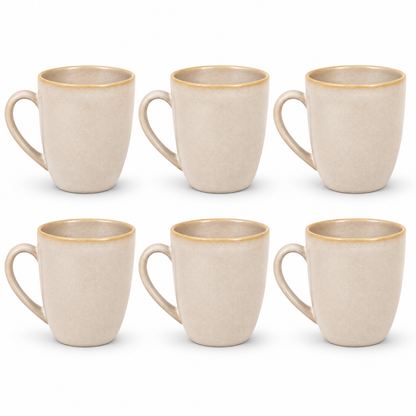 Mesa M228 TAUPE COUPE MUG 325 ml SET 6