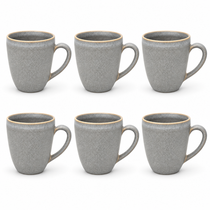 Mesa M250 GREY COUPE MUG 325 ml SET 6