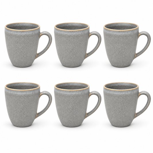 Mesa M250 GREY COUPE MUG 325 ml SET 6