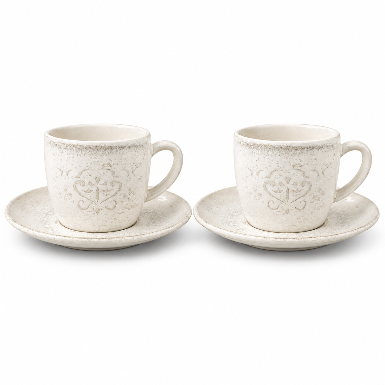 Mesa M162 RUBIO COUPE COFFEE CUP & SAUCER   SET 4 (2 Cup & 2 Saucer)