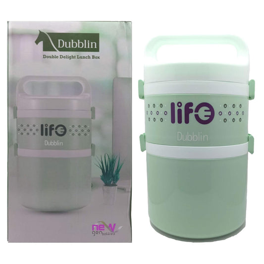 Dubblin Double Delight Lunch Box - Spacious & Leak Resistant