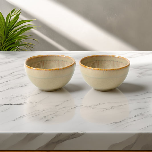 Mesa Agata Beige Bowl 14 Cm Set of 2