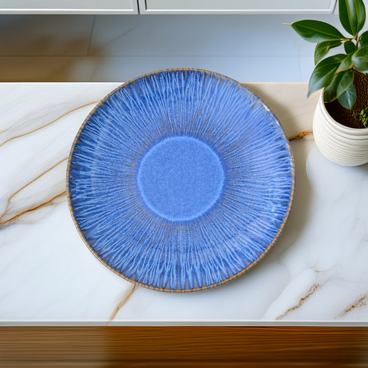 Mesa Agata Cobalto Half Plate 21 Cm Set of 6
