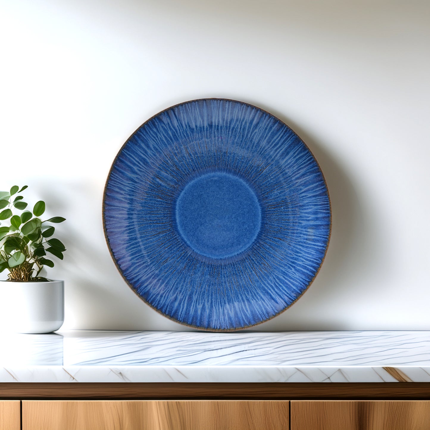 Mesa Agata Cobalto Dinner Plate -27 Cm Set of 3