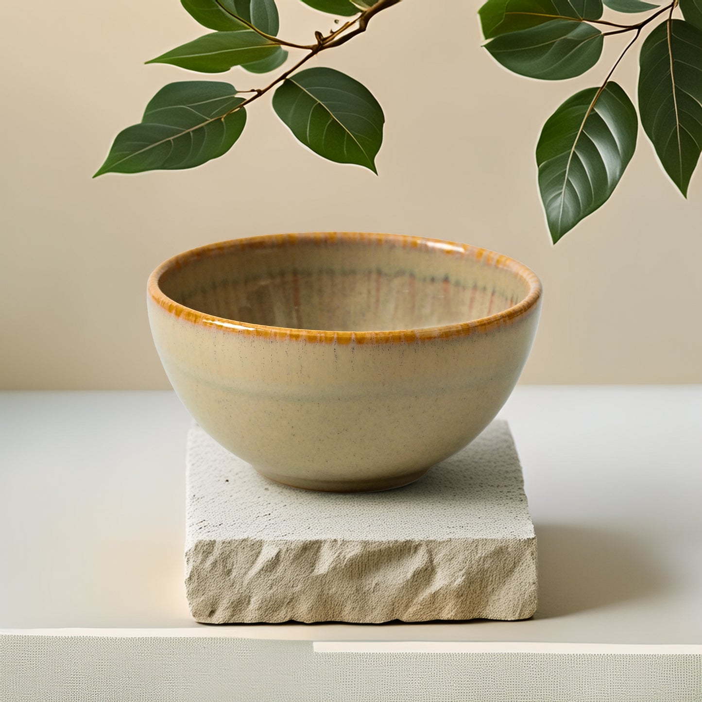 Mesa Agata Beige Bowl 14 Cm Set of 2