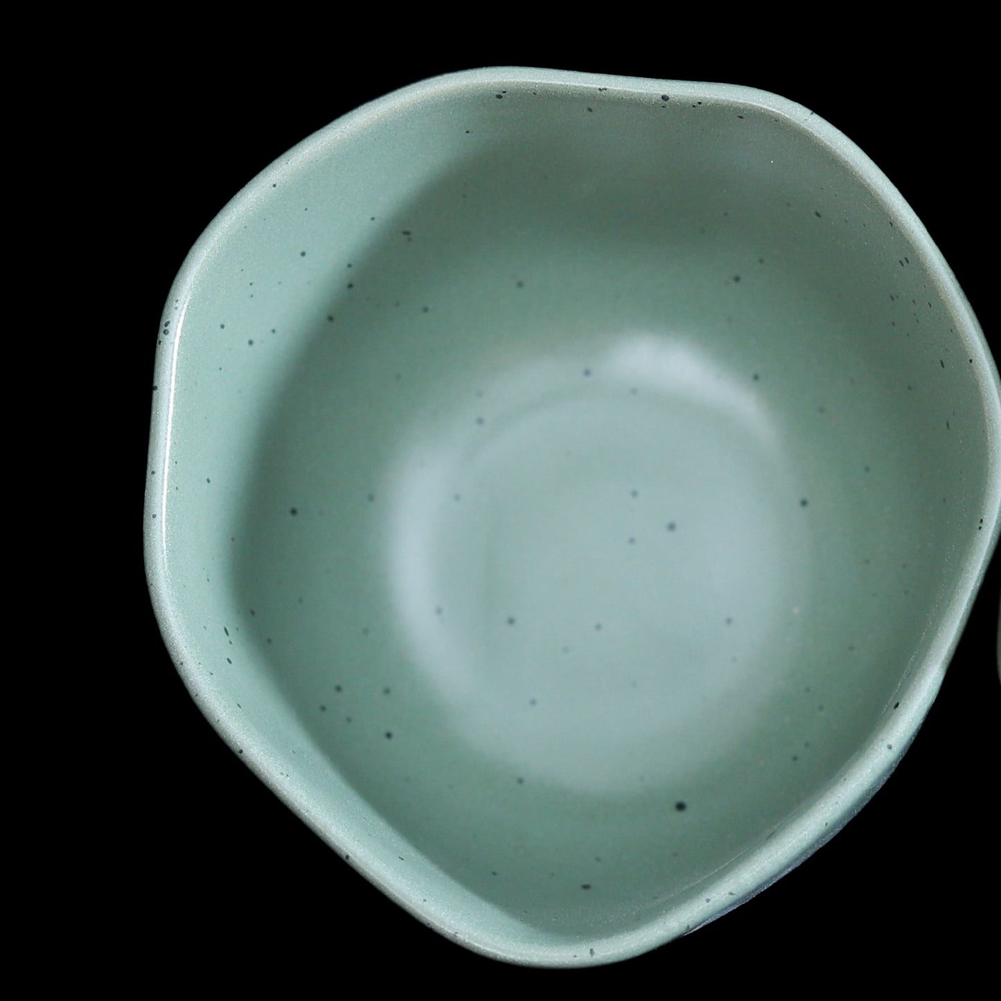 FUJITAKE BOWL NS 9.5CM/21CL ER MIST GREEN DOTTS SET OF 6