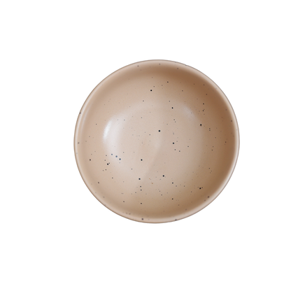FUJITAKE BOWL NS PRIME 10CM LITE DARK SAND DOTTS SET OF 6