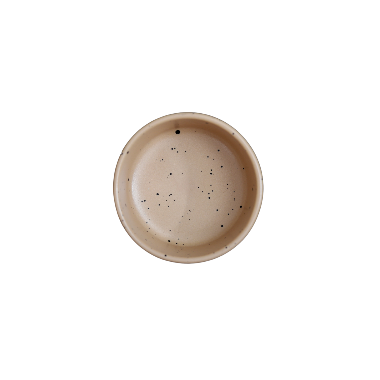 FUJITAKE BUTTER RAMEQUIN PRIME 7CM DARK SAND DOTTS SET OF 2