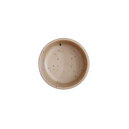 FUJITAKE BUTTER RAMEQUIN PRIME 7CM DARK SAND DOTTS SET OF 2