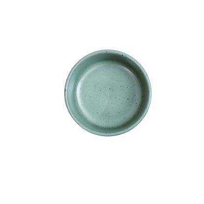 FUJITAKE BUTTER RAMEQUIN PRIME 7CM MIST GREEN DOTTS SET OF 2