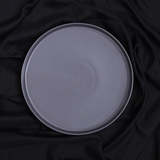 FUJITAKE SELAS STACKABLE PLATE 15CM CHARCOAL GRAY DOTTS SET OF 6