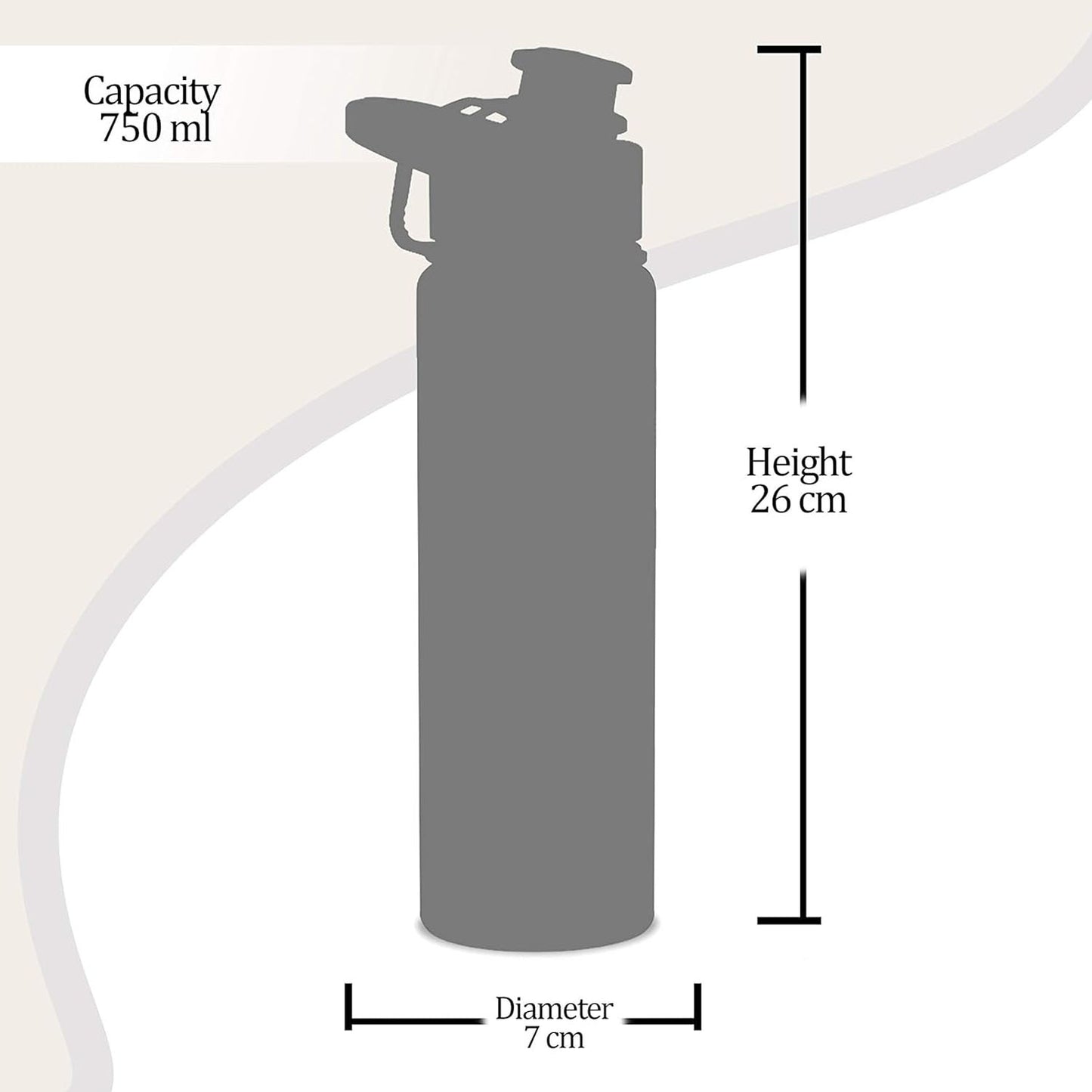Dubblin Gripper 750 ML Stainless Steel Sports Bottle