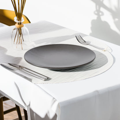Mesa Brown Metallic Half Plate 21 Cm Set of 6