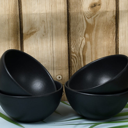 Coupe Bowl 16 Cm Set of 4 - Black Sand