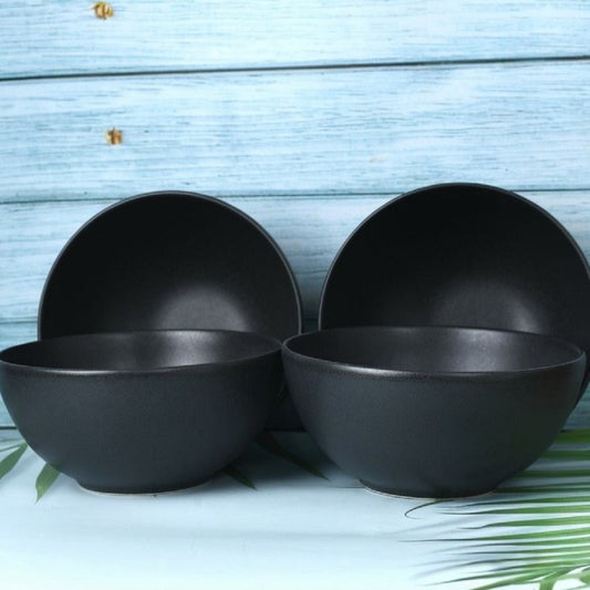 Coupe Bowl 14 Cm Set of 4 - Black Sand