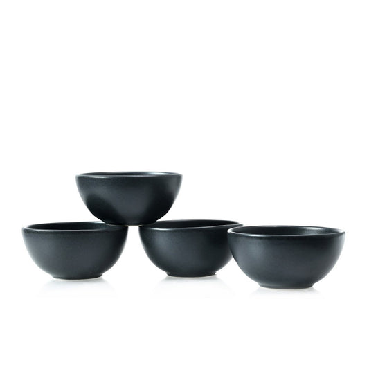 Coupe Bowl 14 Cm Set of 4 - Black Sand