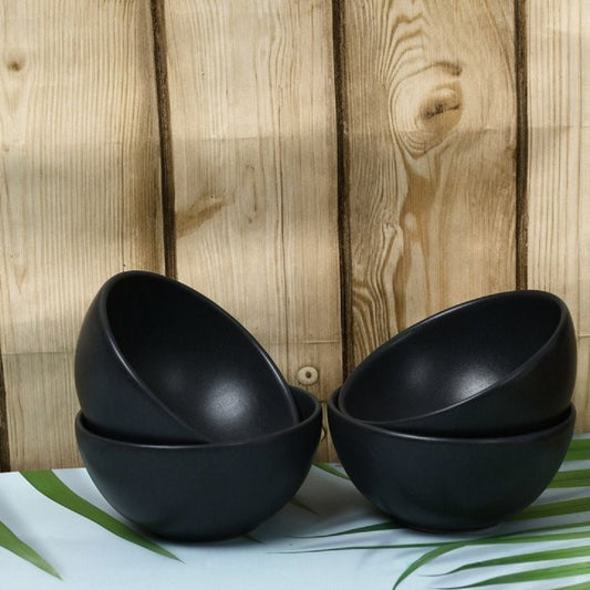 Coupe Bowl 10 Set of 4 - Black Sand