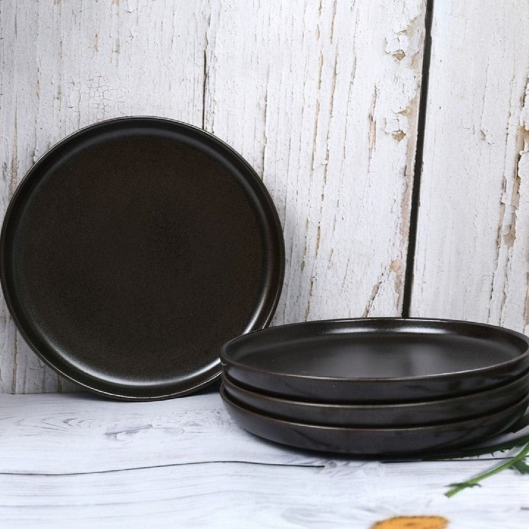 Urban Plate 22 Cm Set of 4 - Brown Metalic