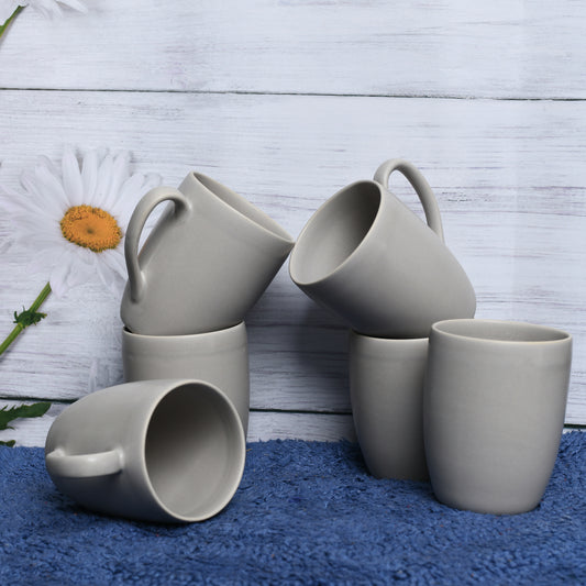 Bullet Mug 11 Set of 6 - Bege Sand