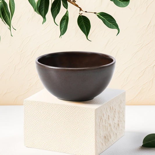 Mesa Brown Metallic Bowl 16 Cm Set of 2