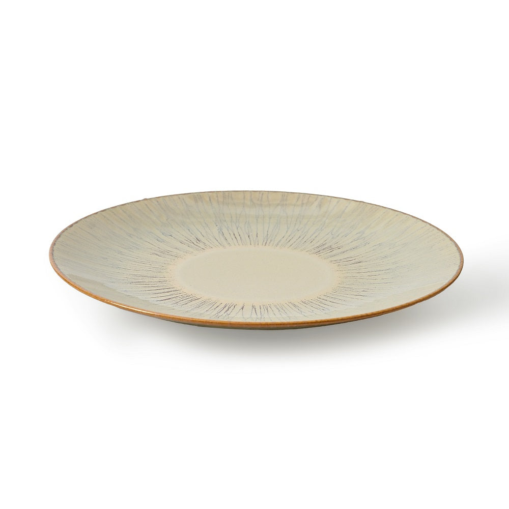 Mesa Agata Beige Dinner Plate -27 Cm Set of 3