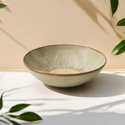 Mesa Agata Beige Pasta Bowl 22 Cm