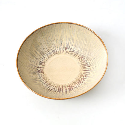 Mesa Agata Beige Pasta Bowl 22 Cm