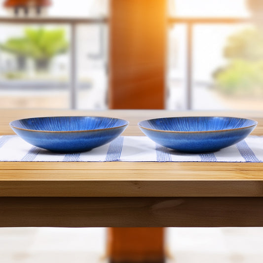 Mesa Agata Cobalto Pasta Bowl 22 Cm