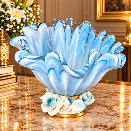 INCONTRO BIANCO CROMO CENTER PIECE BIANCO COLLECTION