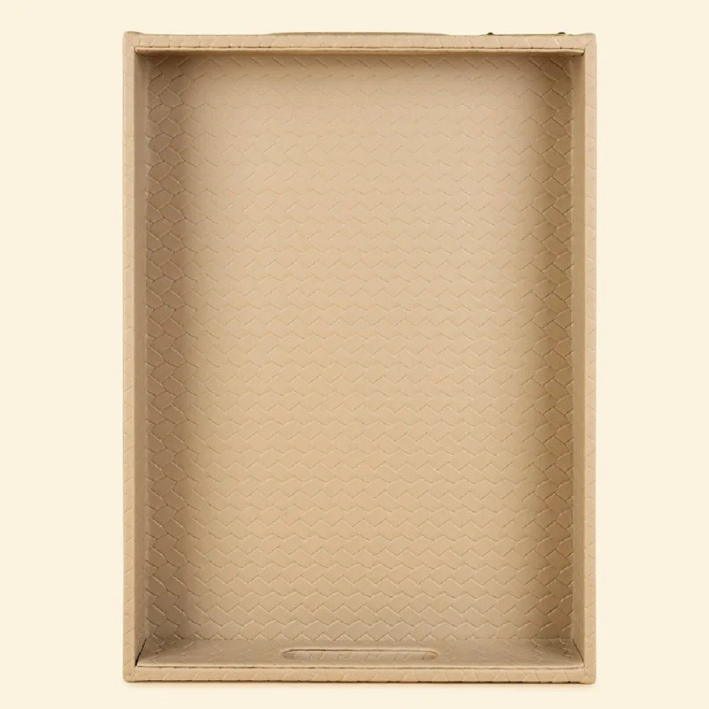 Three Sixty Leather Entwine Large Tray