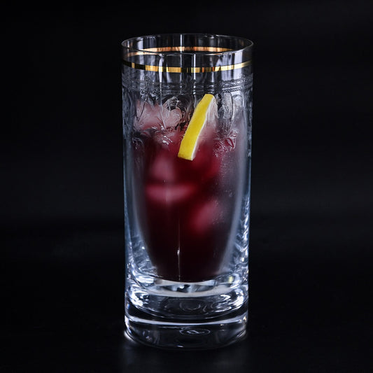 Rona Panto + Gold Rim Long Drink Set'4