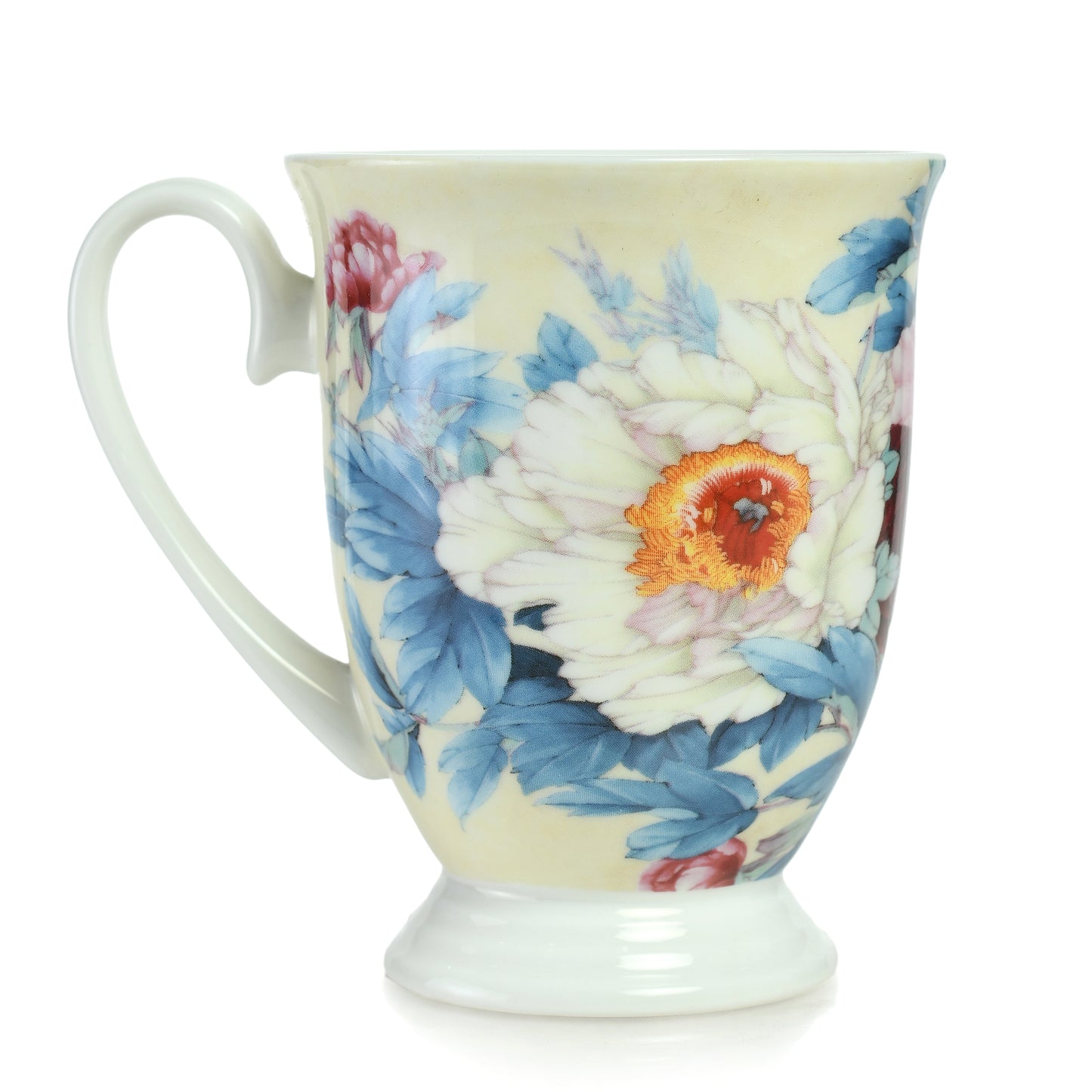 STECHOL COFFEE/MILK MUG PEONY SET 2