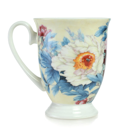 STECHOL COFFEE/MILK MUG PEONY SET 2