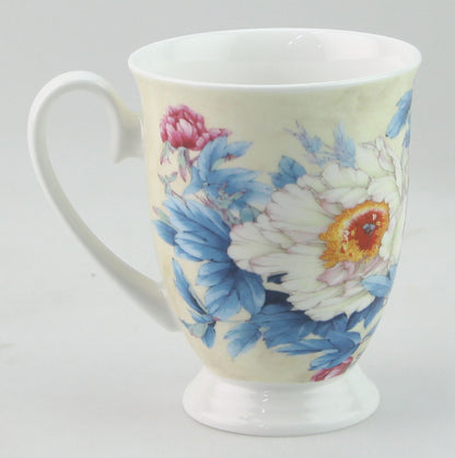STECHOL COFFEE/MILK MUG PEONY SET 2