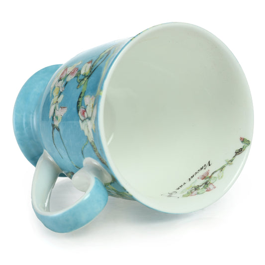 STECHOL COFFEE/MILK MUG ALMOND TREE BLUE SET 2