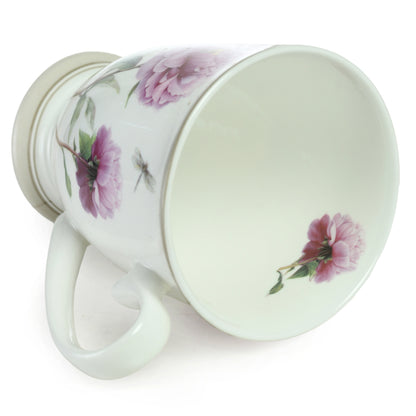 STECHCOL COFFEE/MILK MUG PURPLE PEONY SET 2
