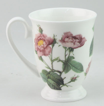 STECHCOL COFFEE/MILK MUG PINK ROSE SET 2