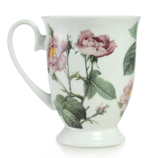 STECHCOL COFFEE/MILK MUG PINK ROSE SET 2