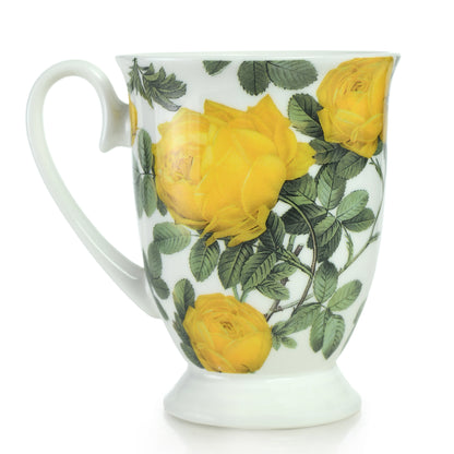STECHCOL COFFEE/MILK MUG YELLOW ROSE SET 2