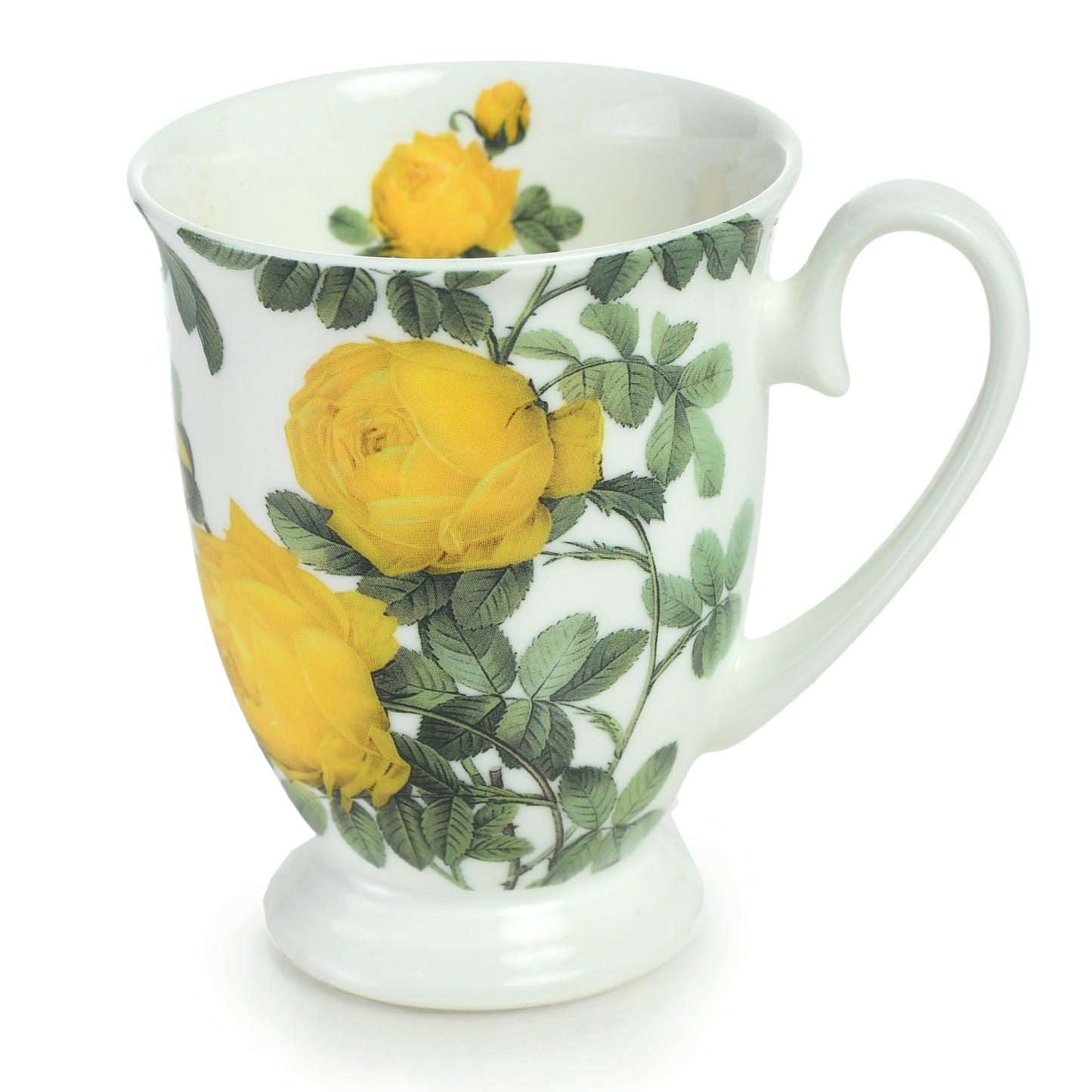 STECHCOL COFFEE/MILK MUG YELLOW ROSE SET 2