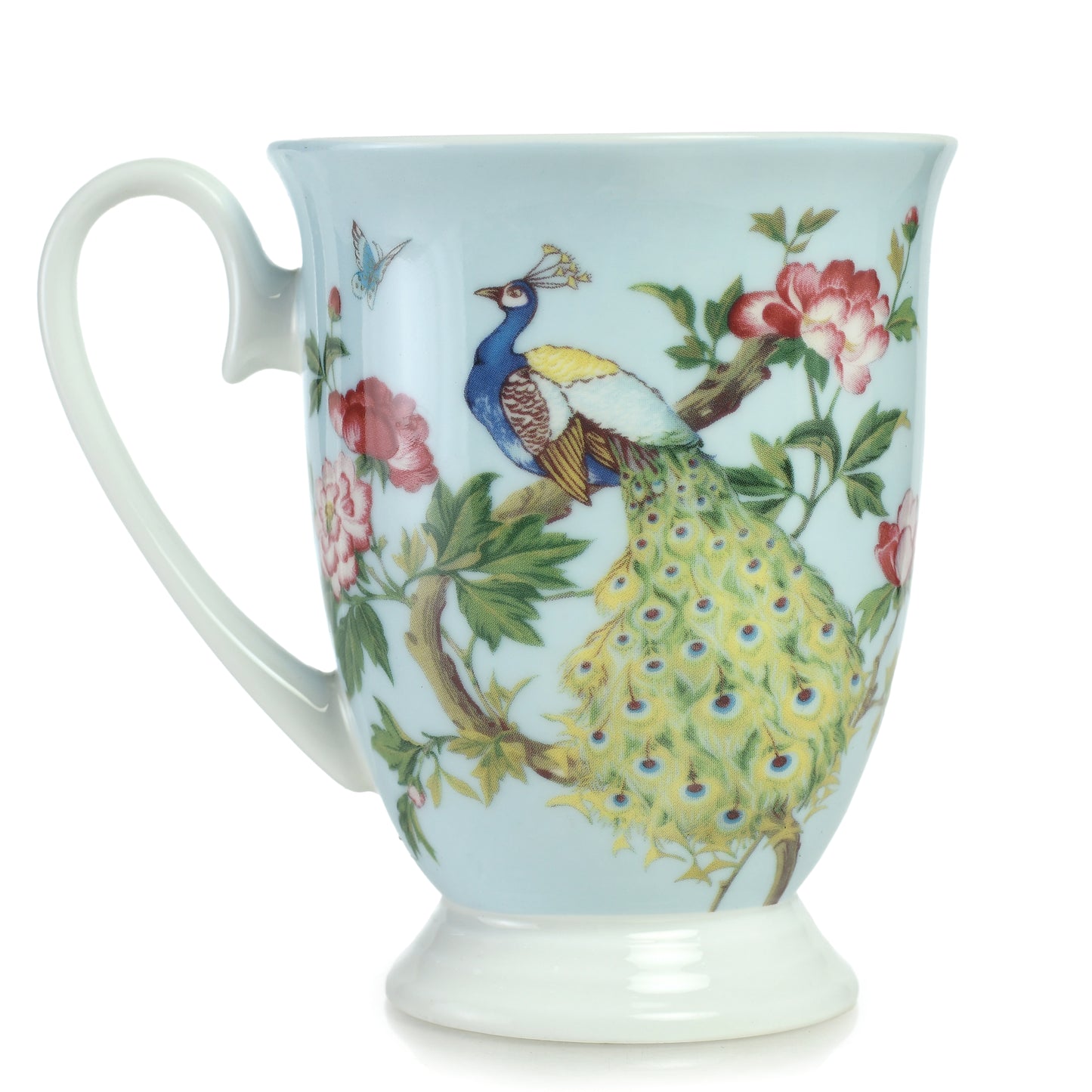 STECHCOL COFFEE/MILK MUG PEACOCK BLUE SET 2