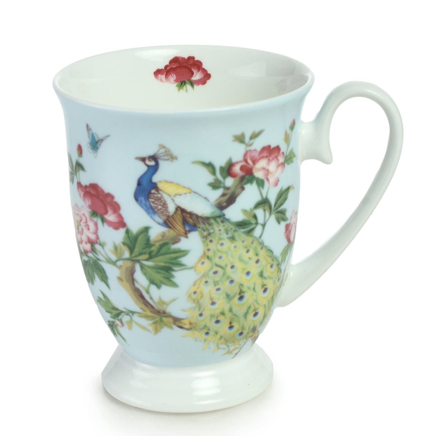 STECHCOL COFFEE/MILK MUG PEACOCK BLUE SET 2